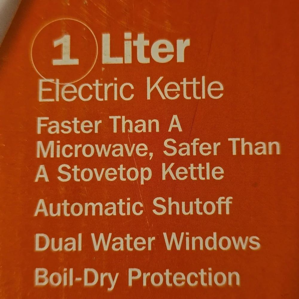 Proctor Silex Electric Tea Kettle, Water Boiler & Heater Auto-Shutoff & Boil-Dry